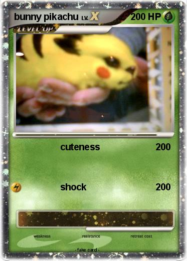 Pokemon bunny pikachu