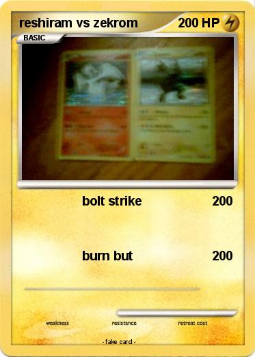 Pokemon reshiram vs zekrom