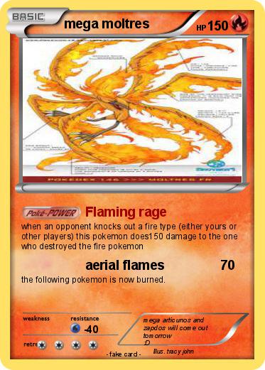 Pokemon mega moltres