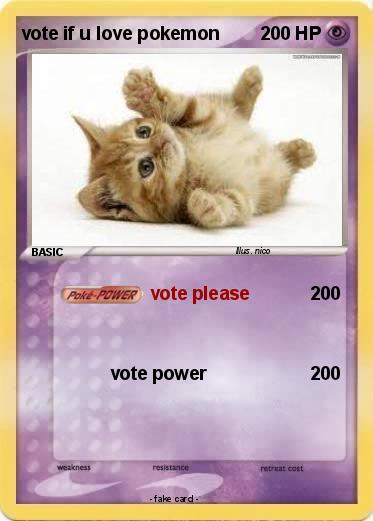 Pokemon vote if u love pokemon