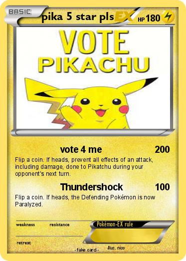 Pokemon pika 5 star pls
