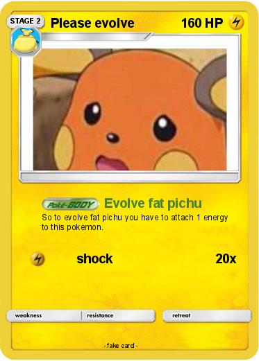 Pokemon Please evolve
