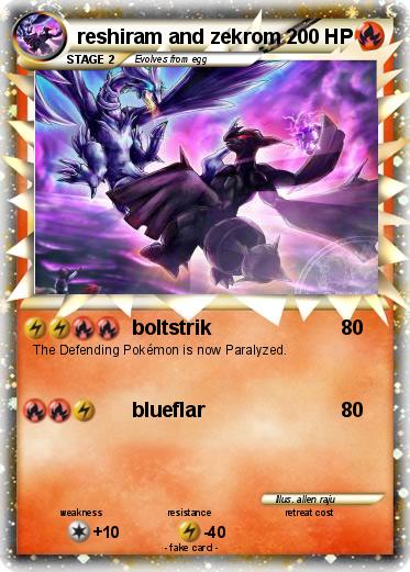 Pokemon reshiram and zekrom