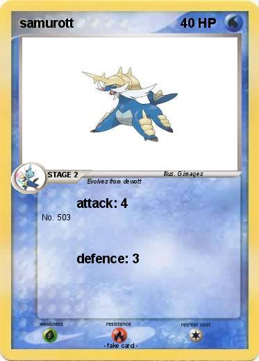 Pokemon samurott