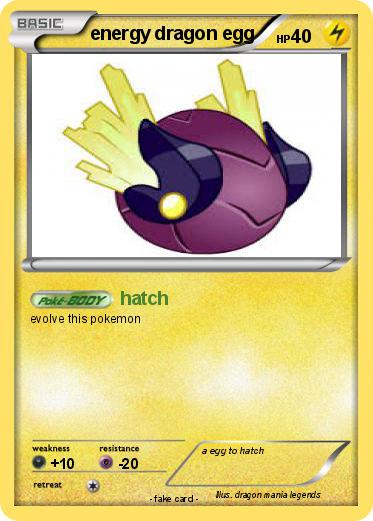 Pokemon energy dragon egg