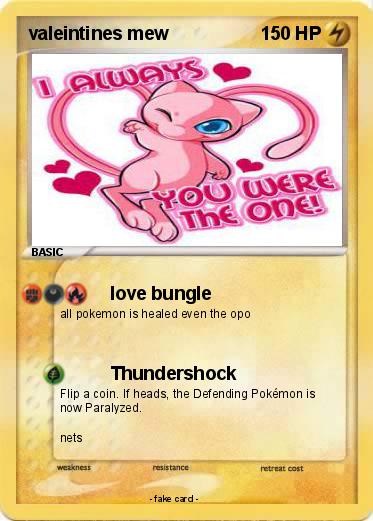 Pokemon valeintines mew