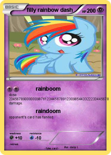 Pokemon filly rainbow dash
