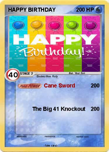 Pokemon HAPPY BIRTHDAY