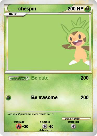 Pokemon chespin