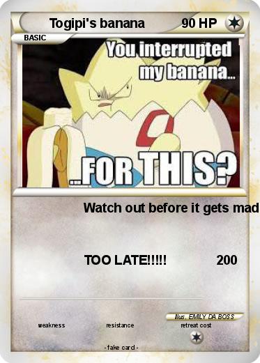Pokemon Togipi's banana