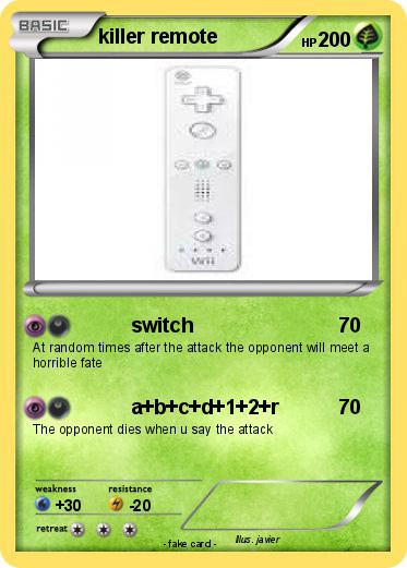 Pokemon killer remote