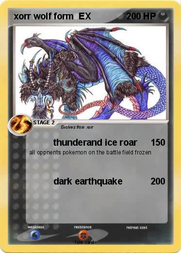 Pokemon xorr wolf form  EX