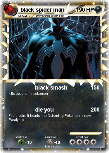 Pokemon black spider man