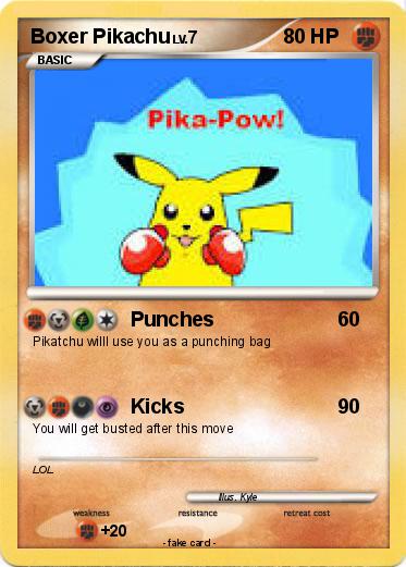 Pokemon Boxer Pikachu