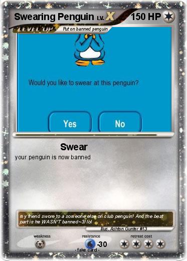 Pokemon Swearing Penguin