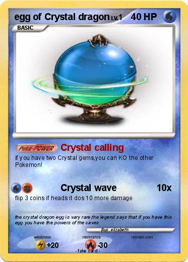 Pokemon egg of Crystal dragon