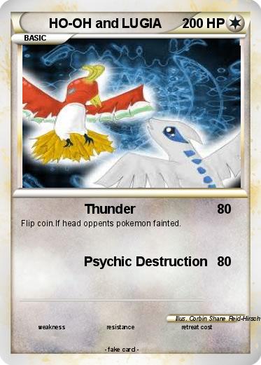 Pokemon HO-OH and LUGIA