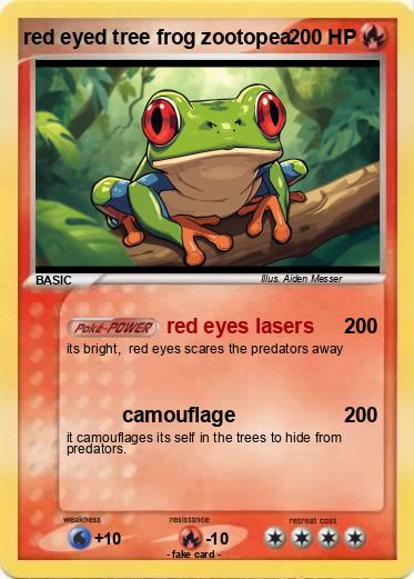 Pokemon red eyed tree frog zootopea