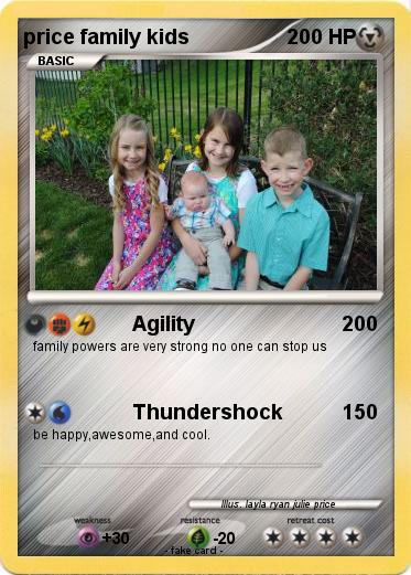 Pokemon price family kids