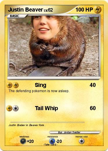 Pokemon Justin Beaver