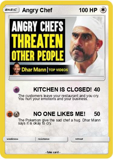 Pokemon Angry Chef