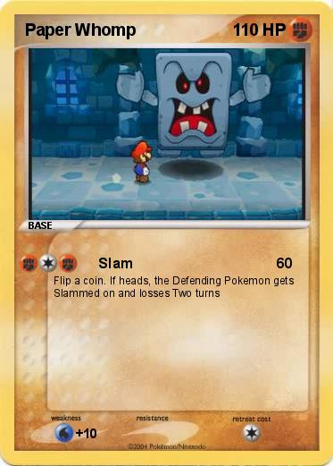 Pokemon Paper Whomp
