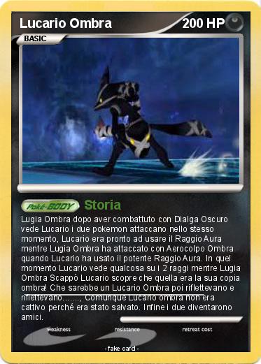 Pokemon Lucario Ombra