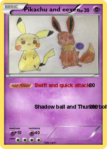 Pokemon Pikachu and eevee