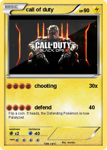 Pokemon call of duty