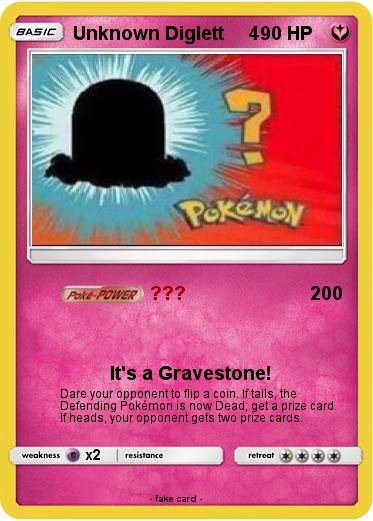 Pokemon Unknown Diglett     4