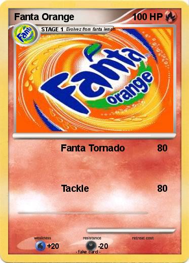 Pokemon Fanta Orange