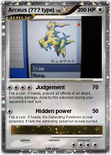 Pokemon Arceus (??? type)