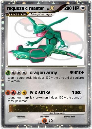Pokemon raquaza c master