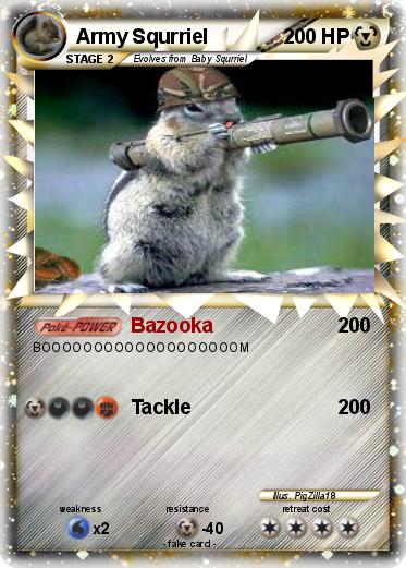 Pokemon Army Squrriel