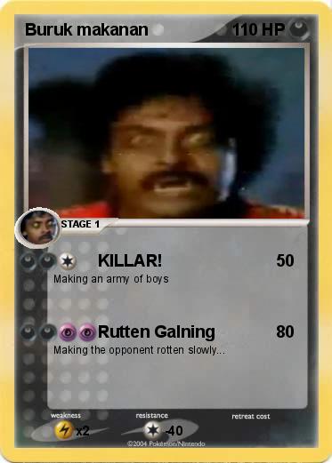 Pokemon Buruk makanan