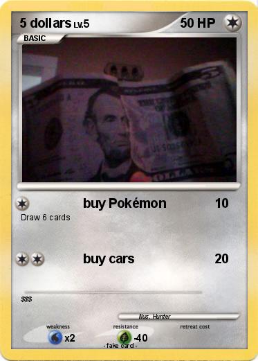 Pokemon 5 dollars