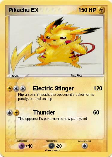 Pokemon Pikachu EX