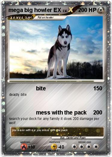 Pokemon mega big howler EX