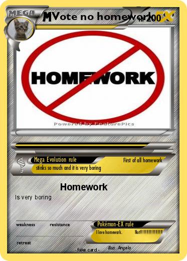 Pokemon Vote no homework