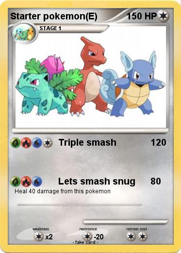 Pokemon Starter pokemon(E)