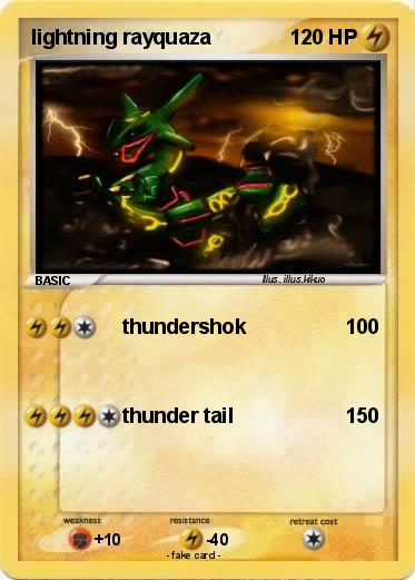 Pokemon lightning rayquaza
