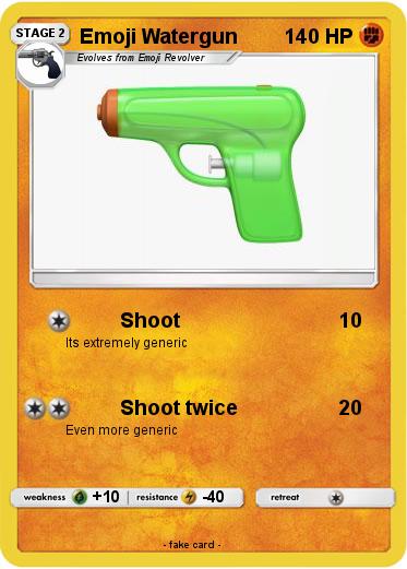 Pokemon Emoji Watergun