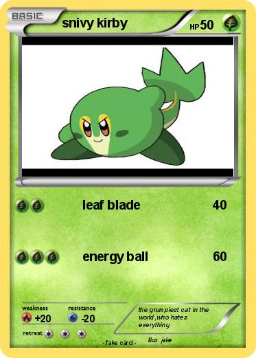 Pokemon snivy kirby