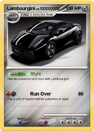 Pokemon Lambourgini
