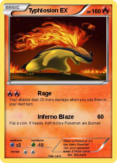 Pokemon Typhlosion EX