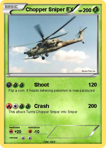 Pokemon Chopper Sniper EX