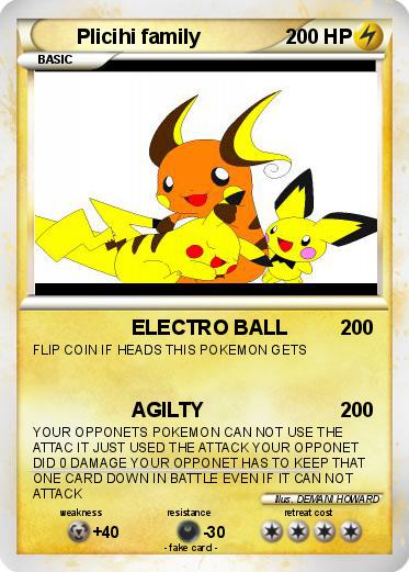 Pokemon PIicihi family