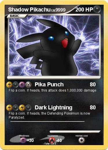 Pokemon Shadow Pikachu