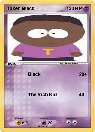 Pokemon Token Black