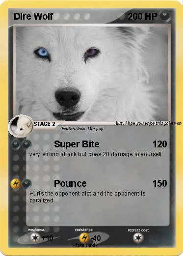 Pokemon Dire Wolf